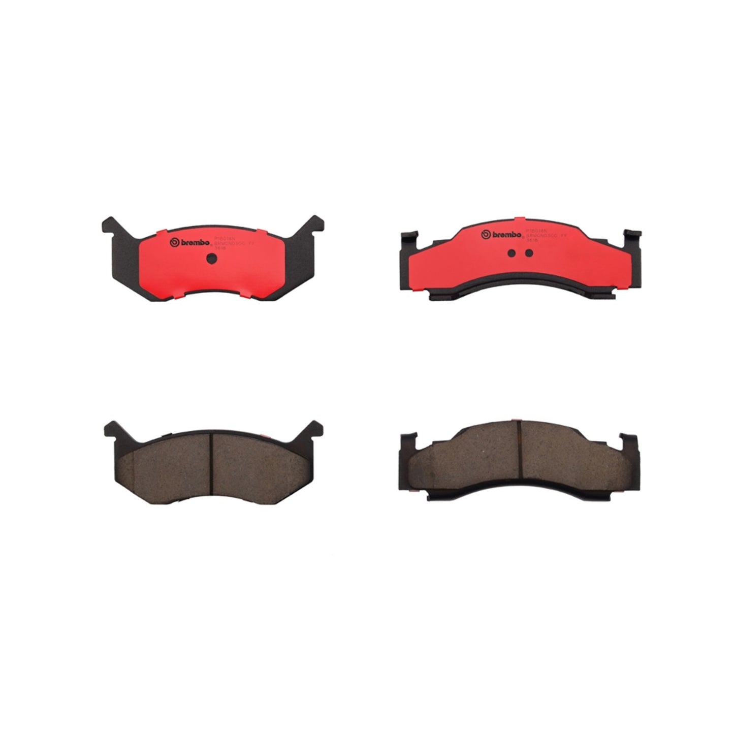 Brembo OE Brembo 84-93 Dodge B150/B250/B350/ 95-97 B1500/B2500/B3500/86-89 D100 Front NAO Brake Pad P18014N
