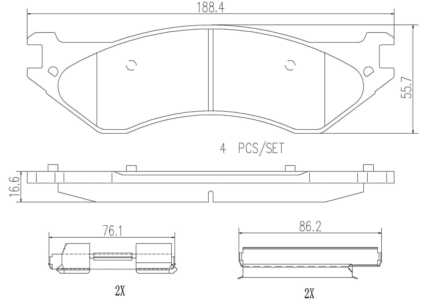 Brembo Disc Brake Pad Set P18019N