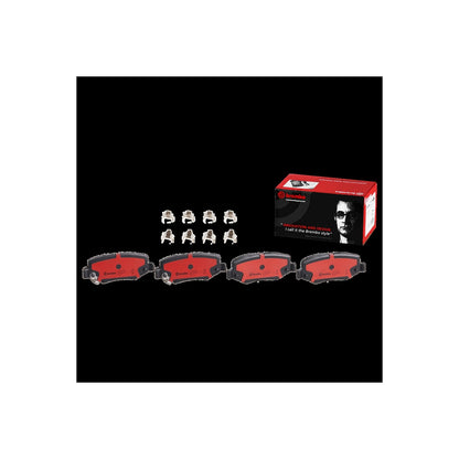 Brembo OE Brembo 07-11 Dodge Nitro/07-17 Wrangler/2018 Wrangler JK Rear Premium NAO Ceramic OE Equivalent Pad P18024N