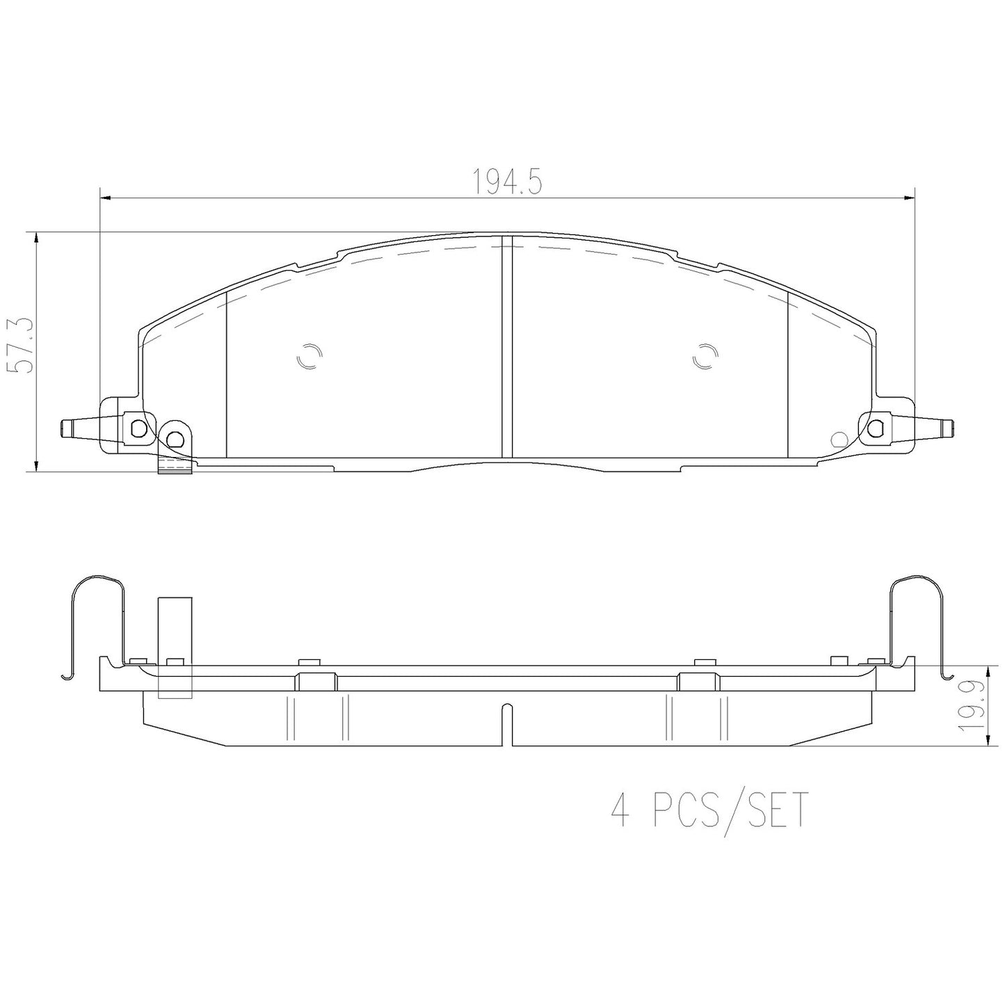 Brembo Disc Brake Pad Set P18036N