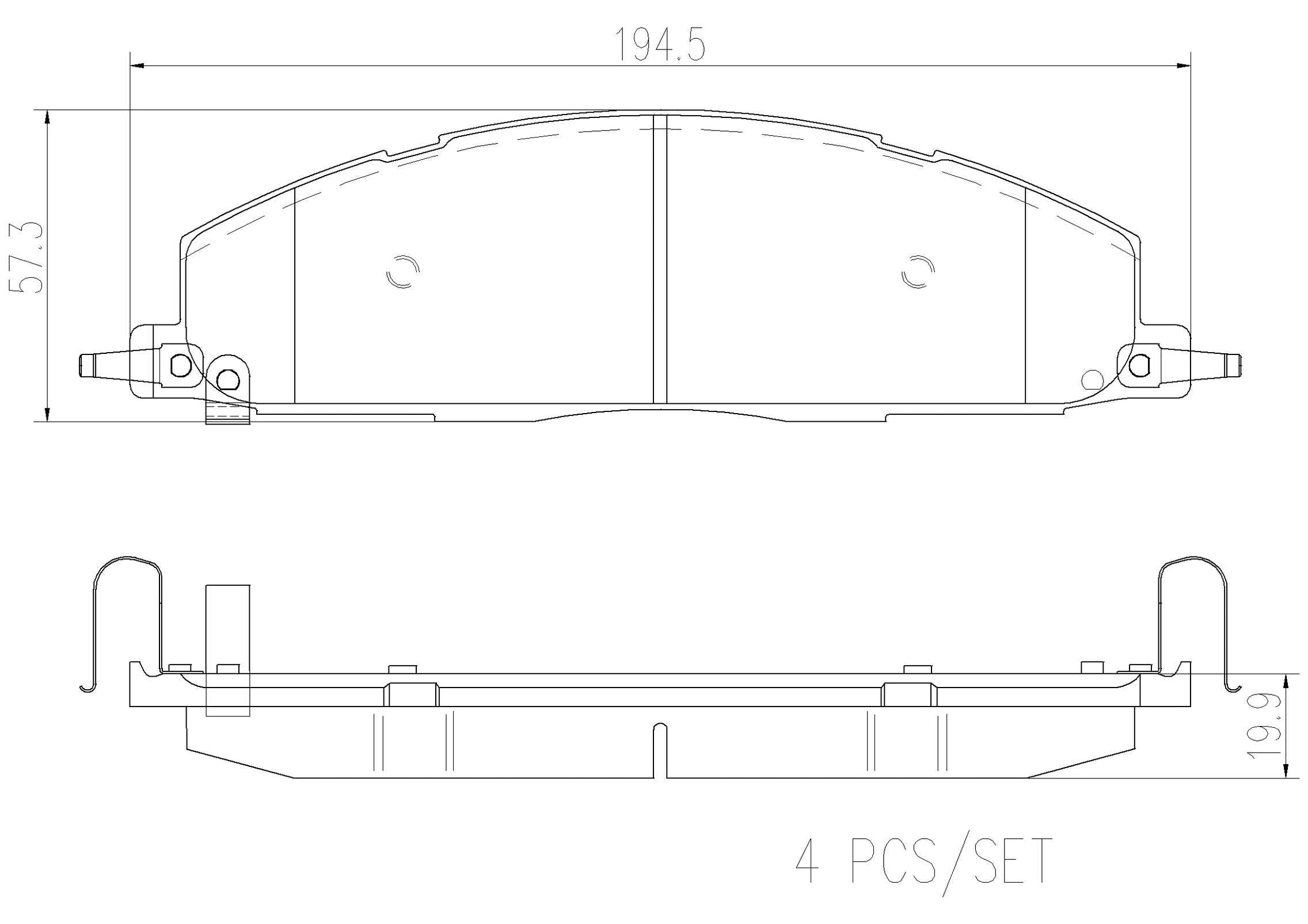 Brembo Disc Brake Pad Set P18036N