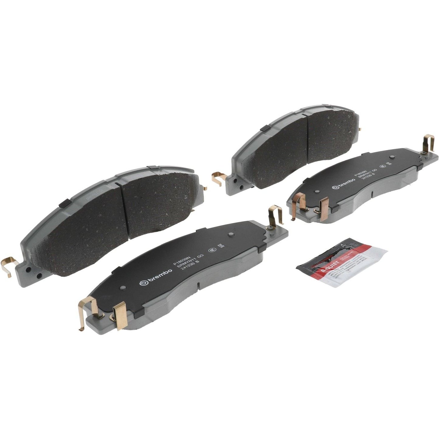 Brembo OE Brembo 09-10 Dodge Ram 2500/Ram 3500 Front Premium NAO Ceramic OE Equivalent Pad P18039N