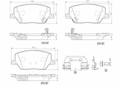 Brembo Disc Brake Pad Set P23164N
