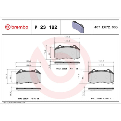 Brembo Disc Brake Pad Set P23182