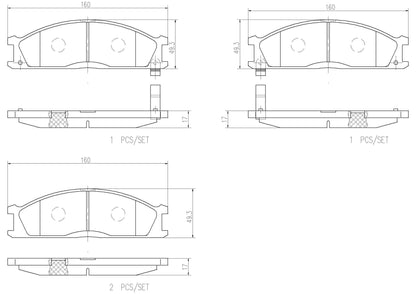 Brembo Disc Brake Pad Set P24026N