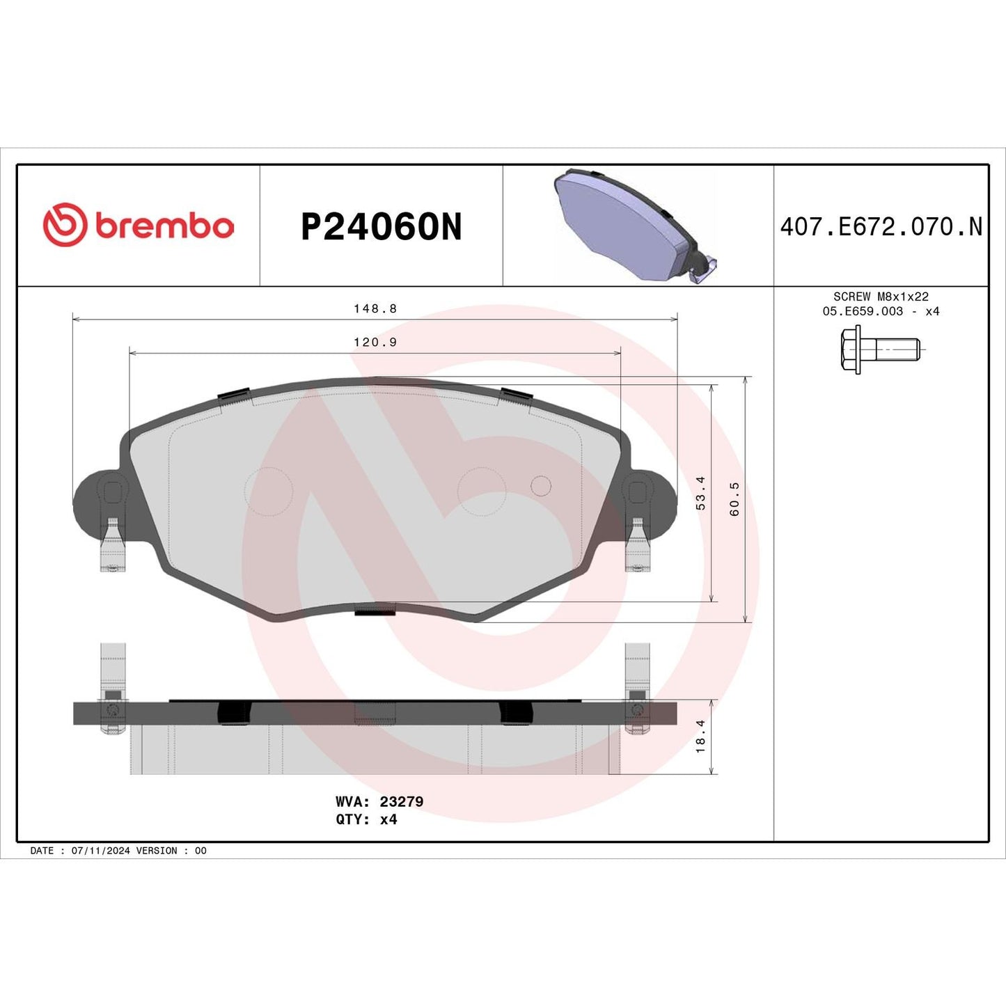 Brembo Disc Brake Pad