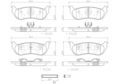 Brembo Disc Brake Pad Set P24068N