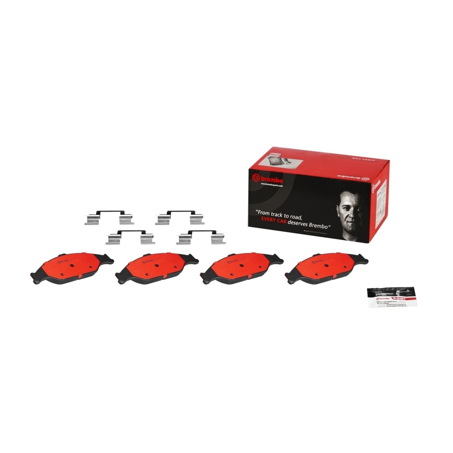 Brembo OE Brembo 99-04 Ford Mustang Front Premium NAO Ceramic OE Equivalent Pad P24082N