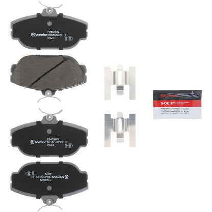 Brembo OE Brembo 94-02 Ford Taurus/93-94 Lincoln Continental Front Premium NAO Ceramic OE Equivalent Pad P24096N