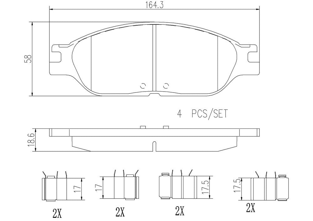 Brembo Disc Brake Pad Set P24109N