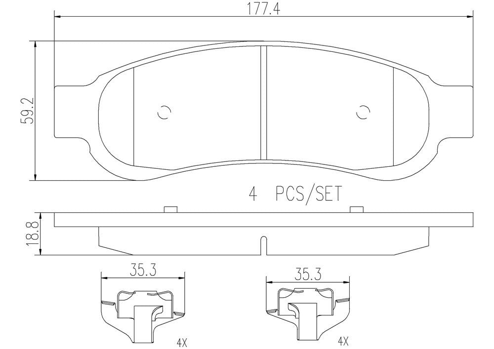 Brembo Disc Brake Pad Set P24117N