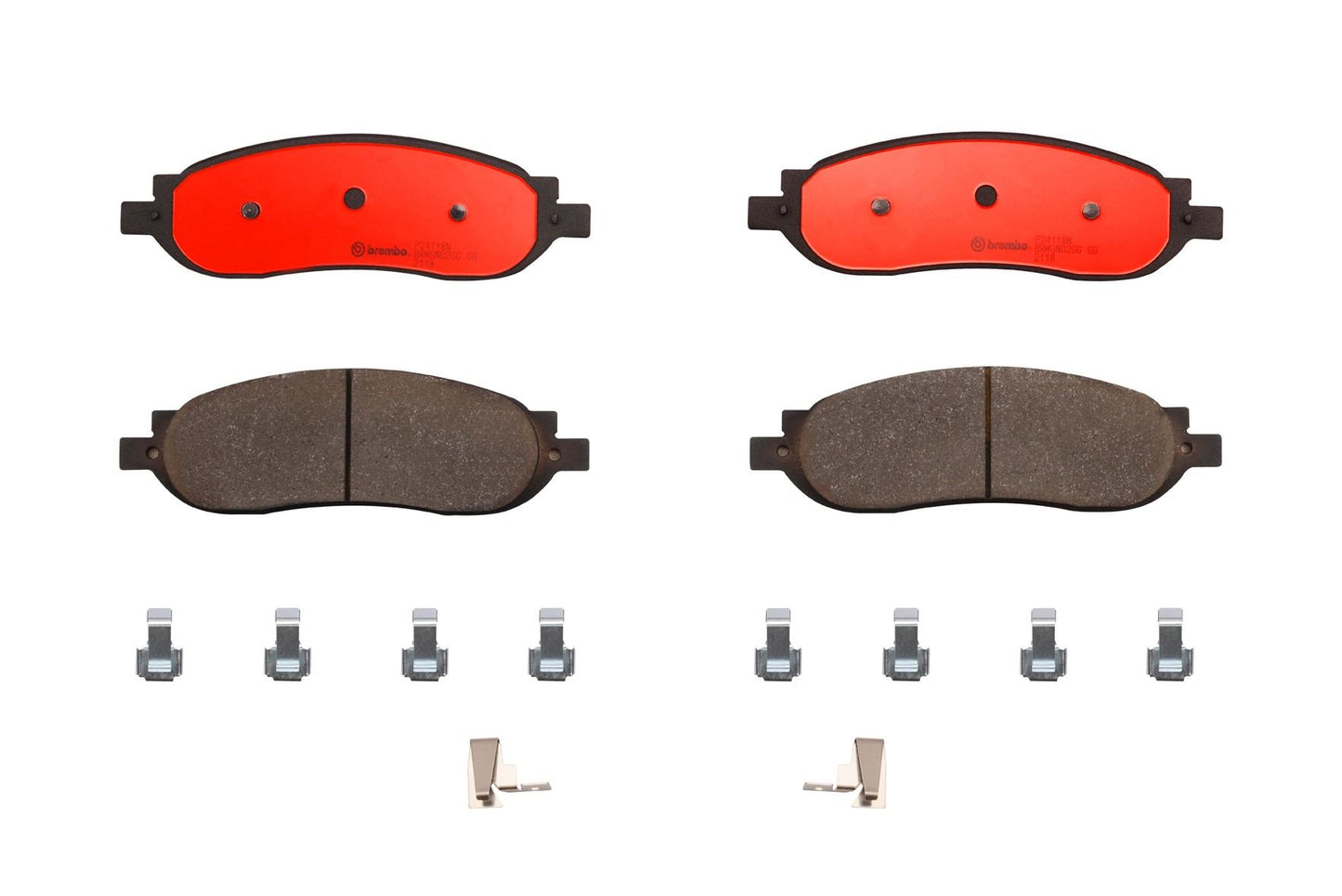 Brembo OE Brembo 05-07 Ford F-250 Super Duty/F-350 Super Duty Rear Premium NAO Ceramic OE Equivalent Pad P24118N