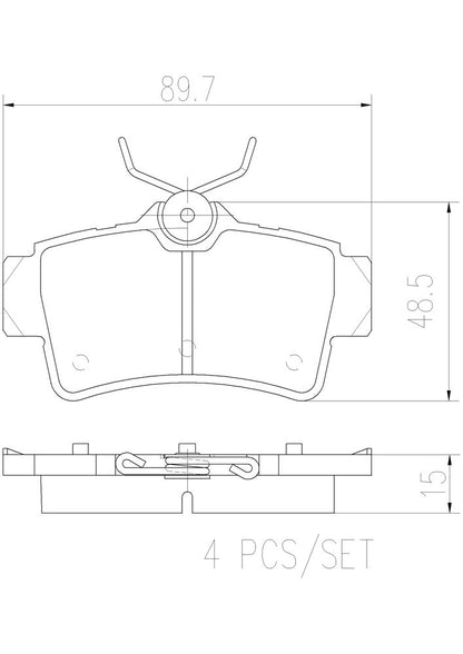 Brembo Disc Brake Pad Set P24155N