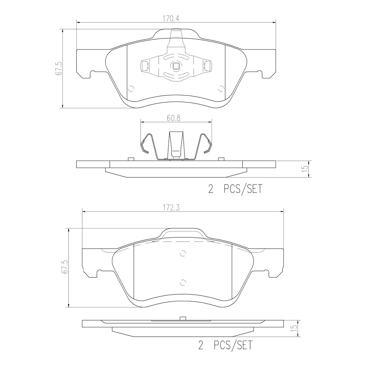 Brembo Disc Brake Pad Set P24159N