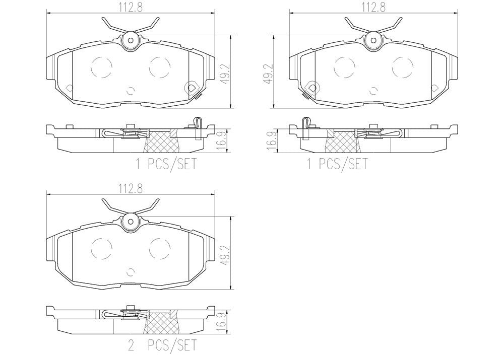 Brembo Disc Brake Pad Set P24170N