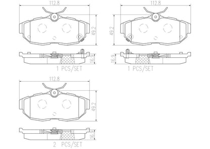 Brembo Disc Brake Pad Set P24170N