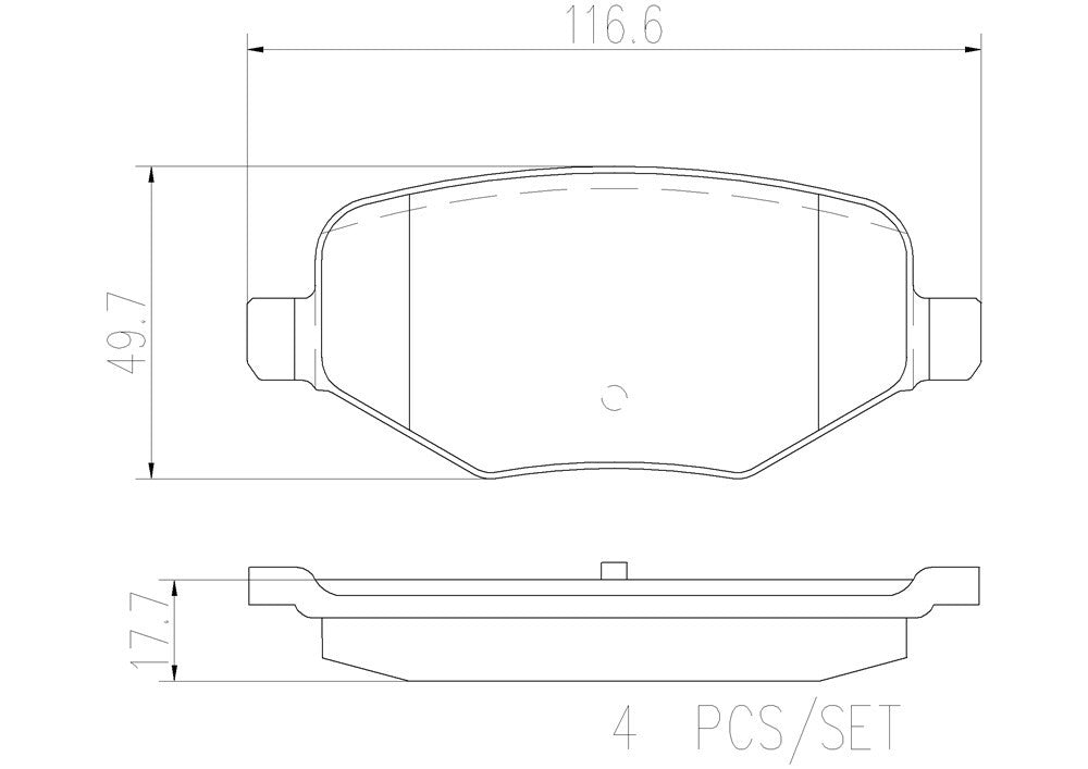 Brembo Disc Brake Pad Set P24172N