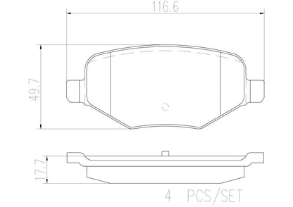 Brembo Disc Brake Pad Set P24172N