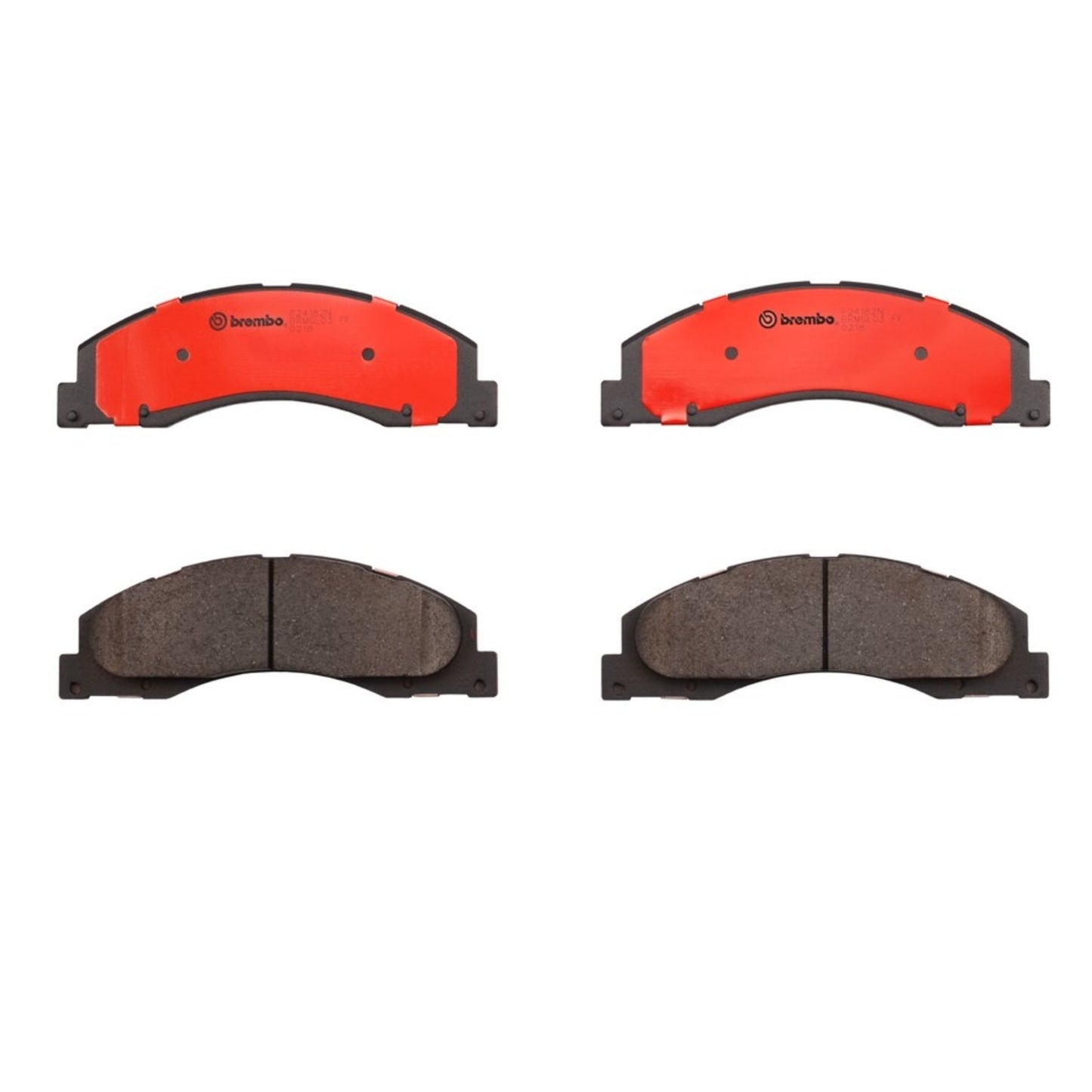 Brembo OE Brembo 08-14 Ford E-150/E-250/08-19 E-350 Super Duty Front Premium NAO Ceramic OE Equivalent Pad P24182N