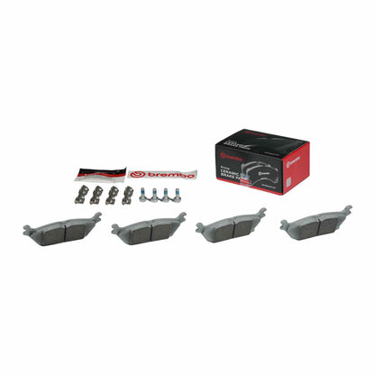 Brembo OE Brembo 15-17 Ford F-150 Rear Premium NAO Ceramic OE Equivalent Pad P24200N