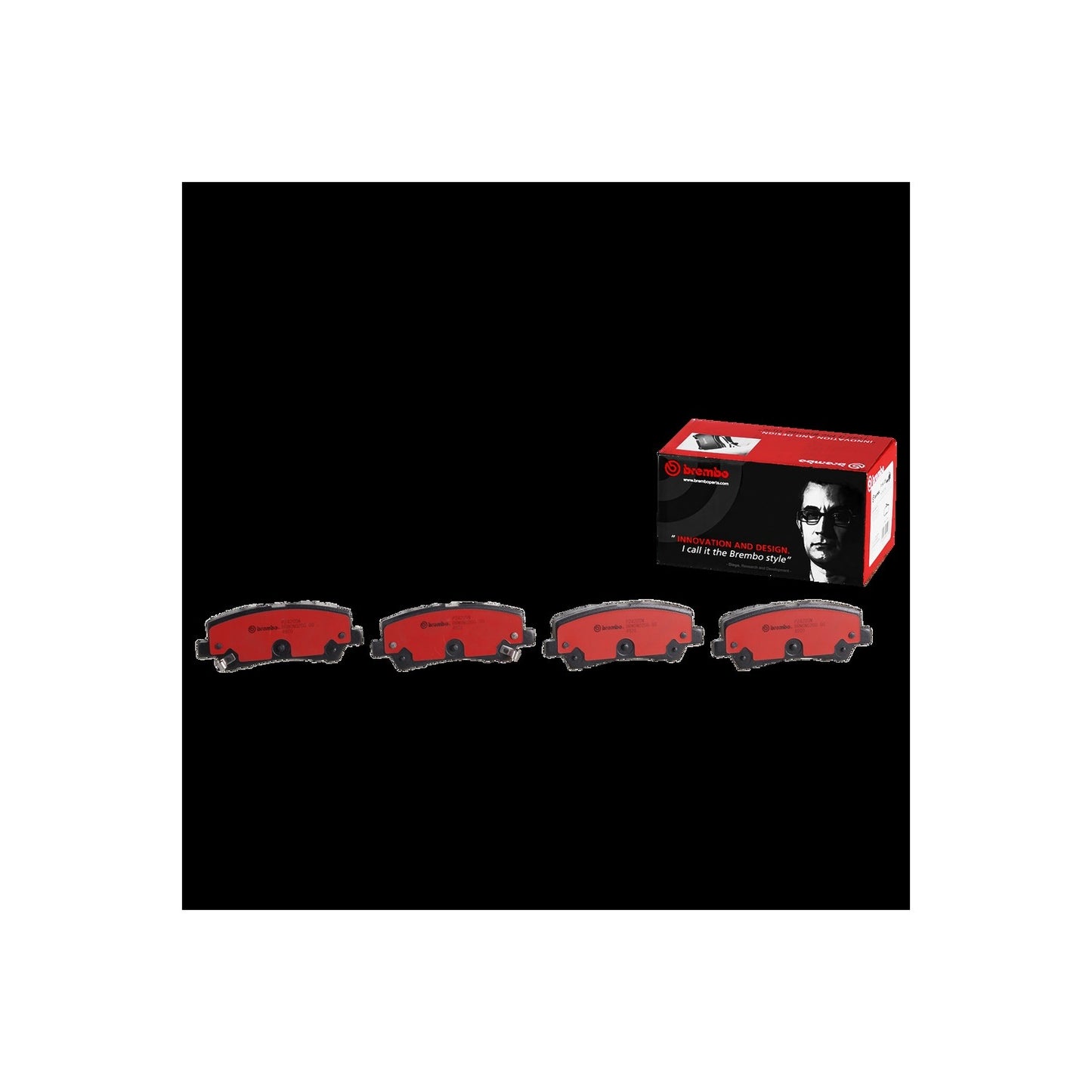 Brembo OE Brembo 15-20 Ford Mustang Rear Premium NAO Ceramic OE Equivalent Pad P24205N