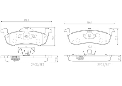 Brembo Disc Brake Pad Set P24212N