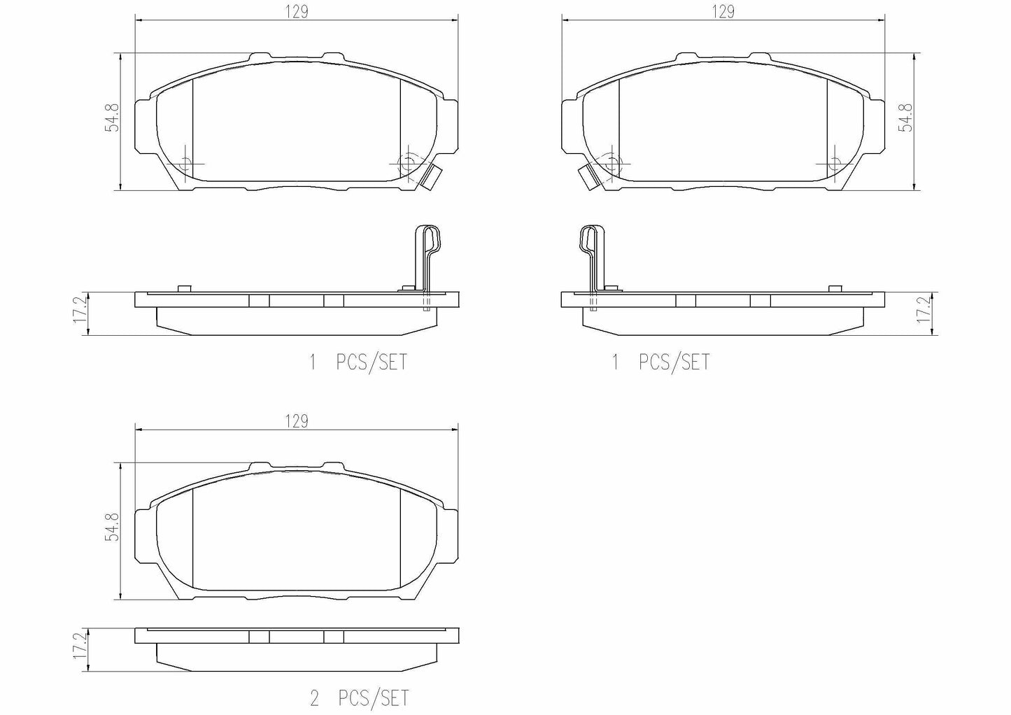 Brembo Disc Brake Pad Set P28048N