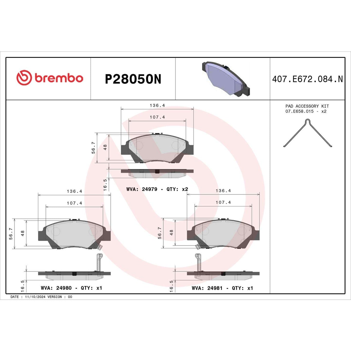 Brembo Disc Brake Pad 14248