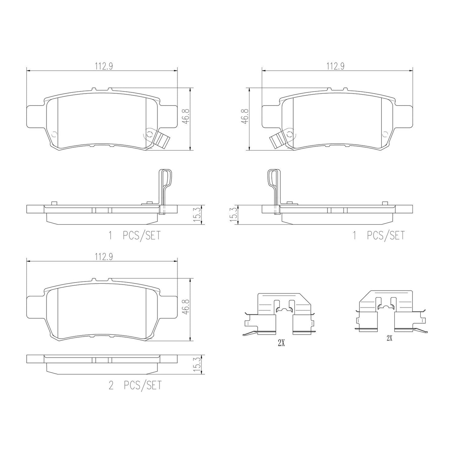 Brembo Disc Brake Pad Set P28062N