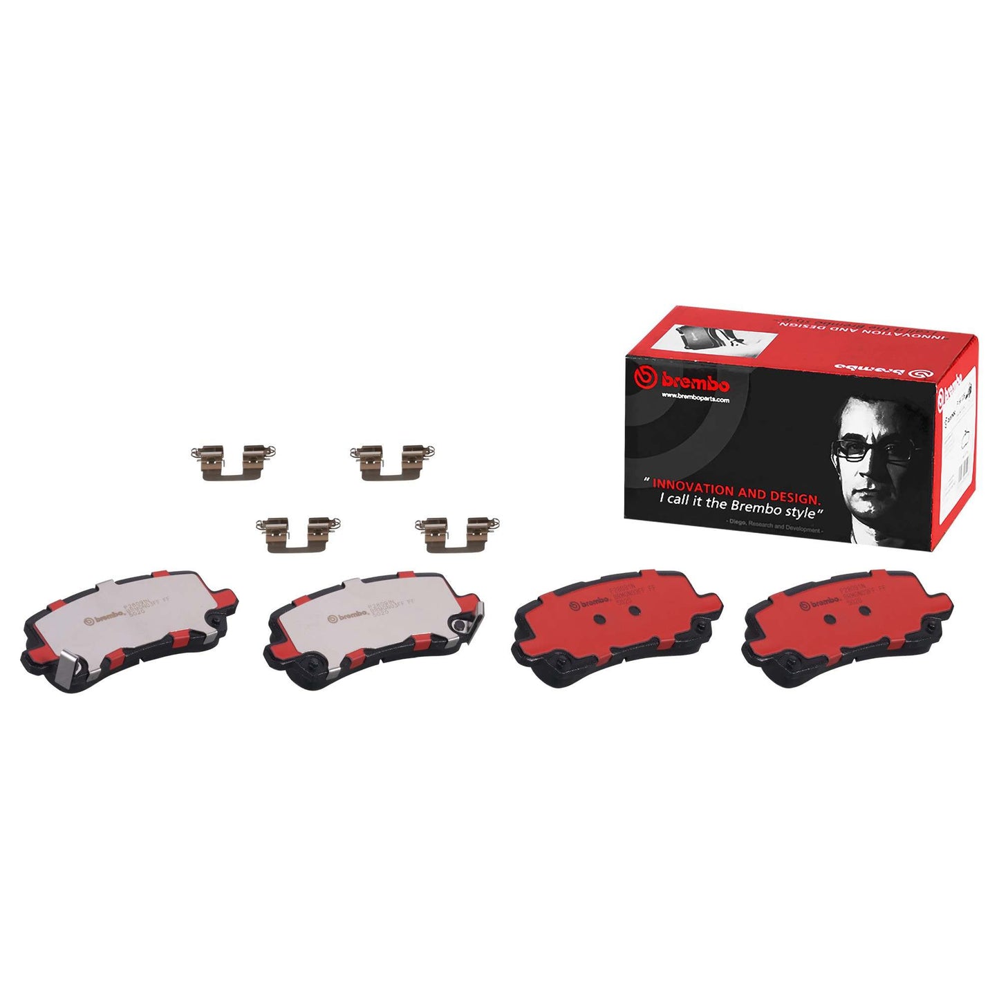 Brembo OE Brembo 17-20 Acura MDX/15-20 TLX/18-20 Honda Odyssey Rear Premium NAO Ceramic OE Equivalent Pad P28091N
