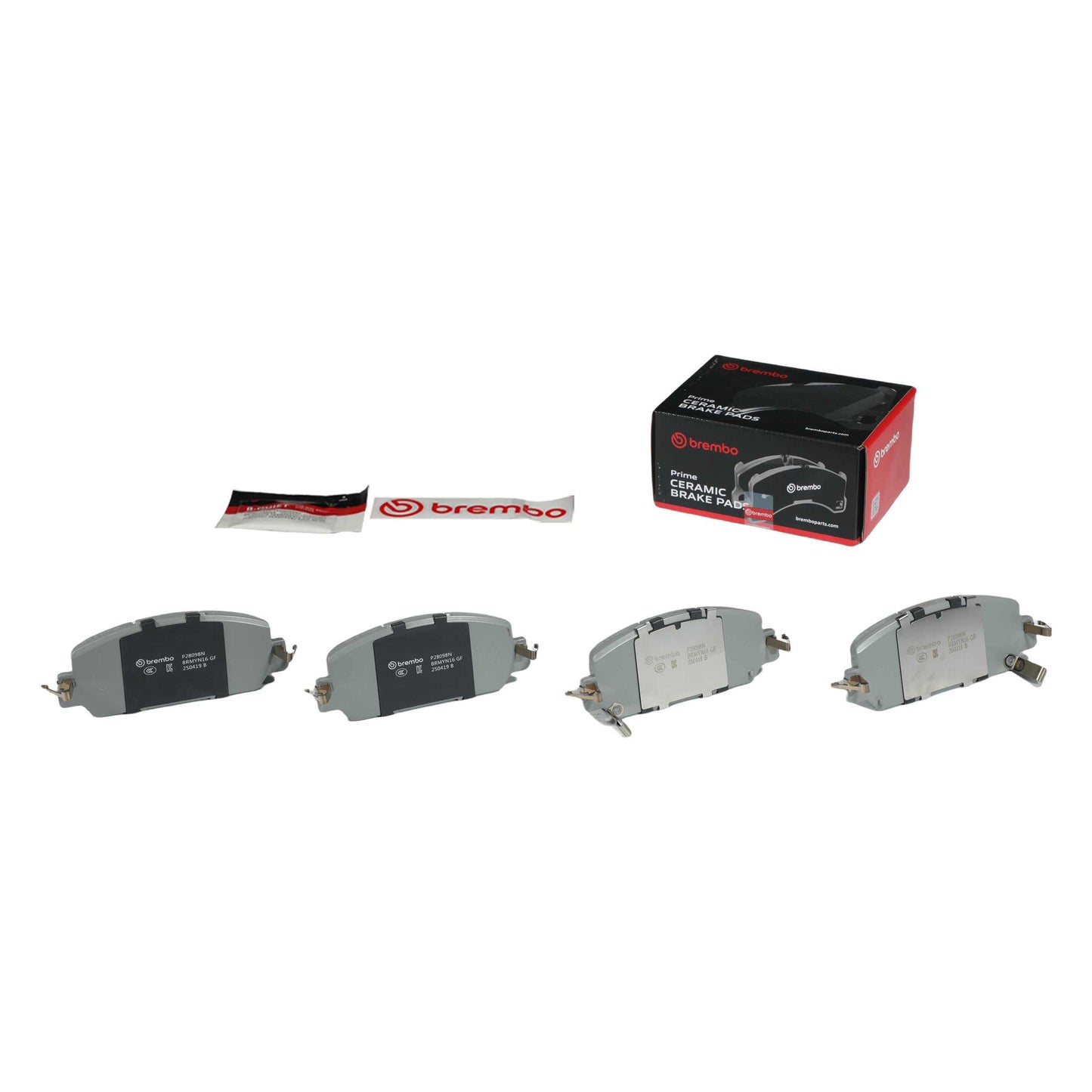Brembo OE Brembo 17-19 Honda CR-V Front Premium NAO Ceramic OE Equivalent Pad P28098N