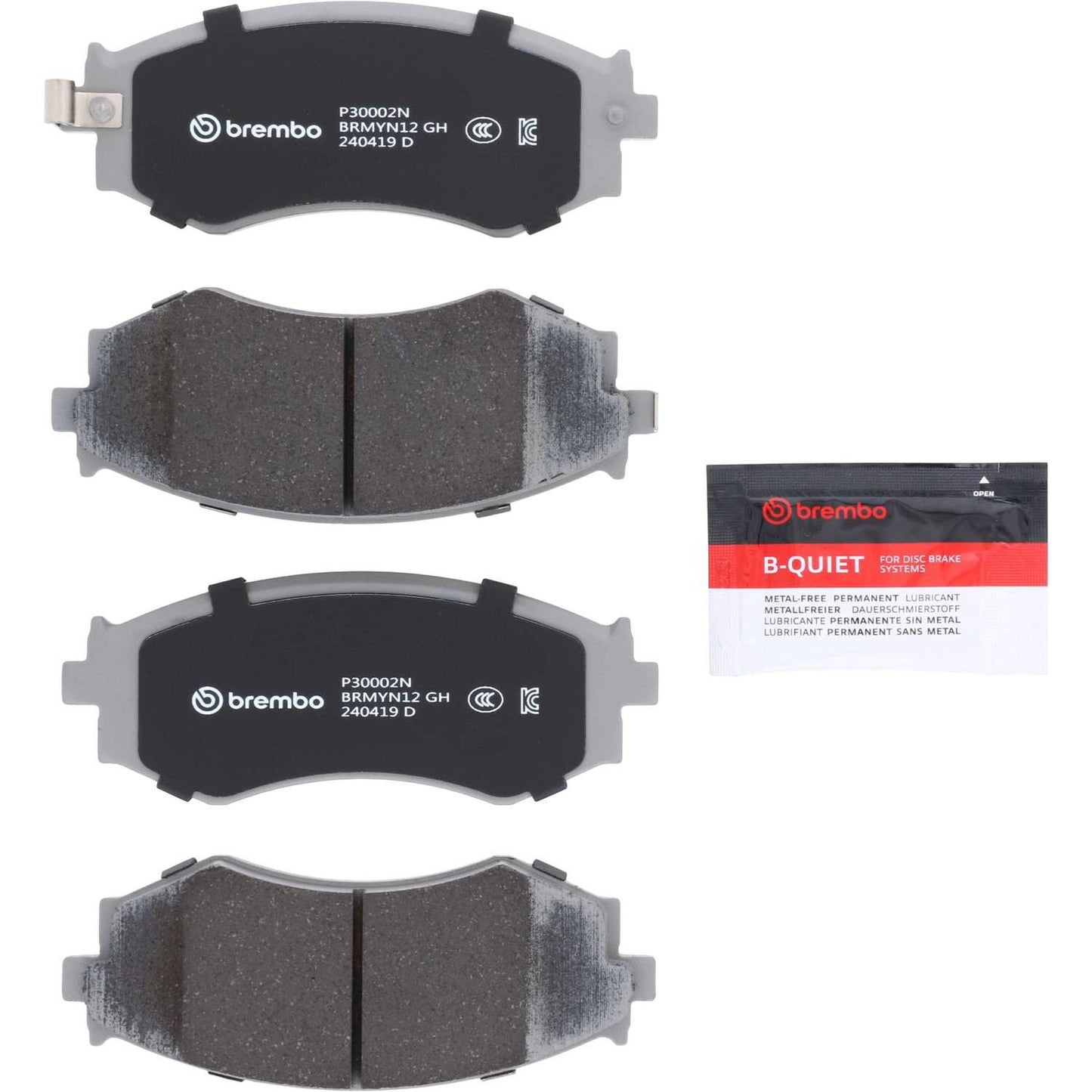 Brembo OE Brembo 94-96 Infiniti G20/89-94 Nissan 240SX/97-98 240SX Front Premium NAO Ceramic OE Equivalent Pad P30002N