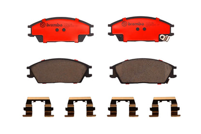 Brembo OE Brembo 95-05 Hyundai Accent/90-94 Excel Front Premium NAO Ceramic OE Equivalent Pad P30024N