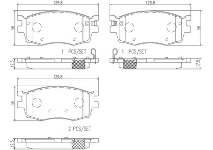 Brembo Disc Brake Pad Set P30026N