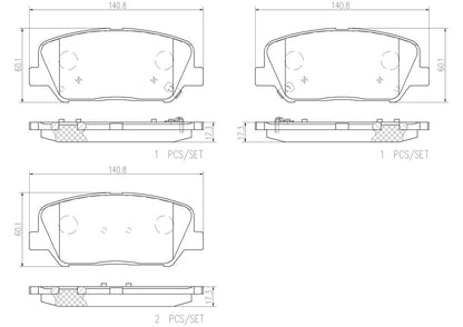 Brembo Disc Brake Pad Set P30065N