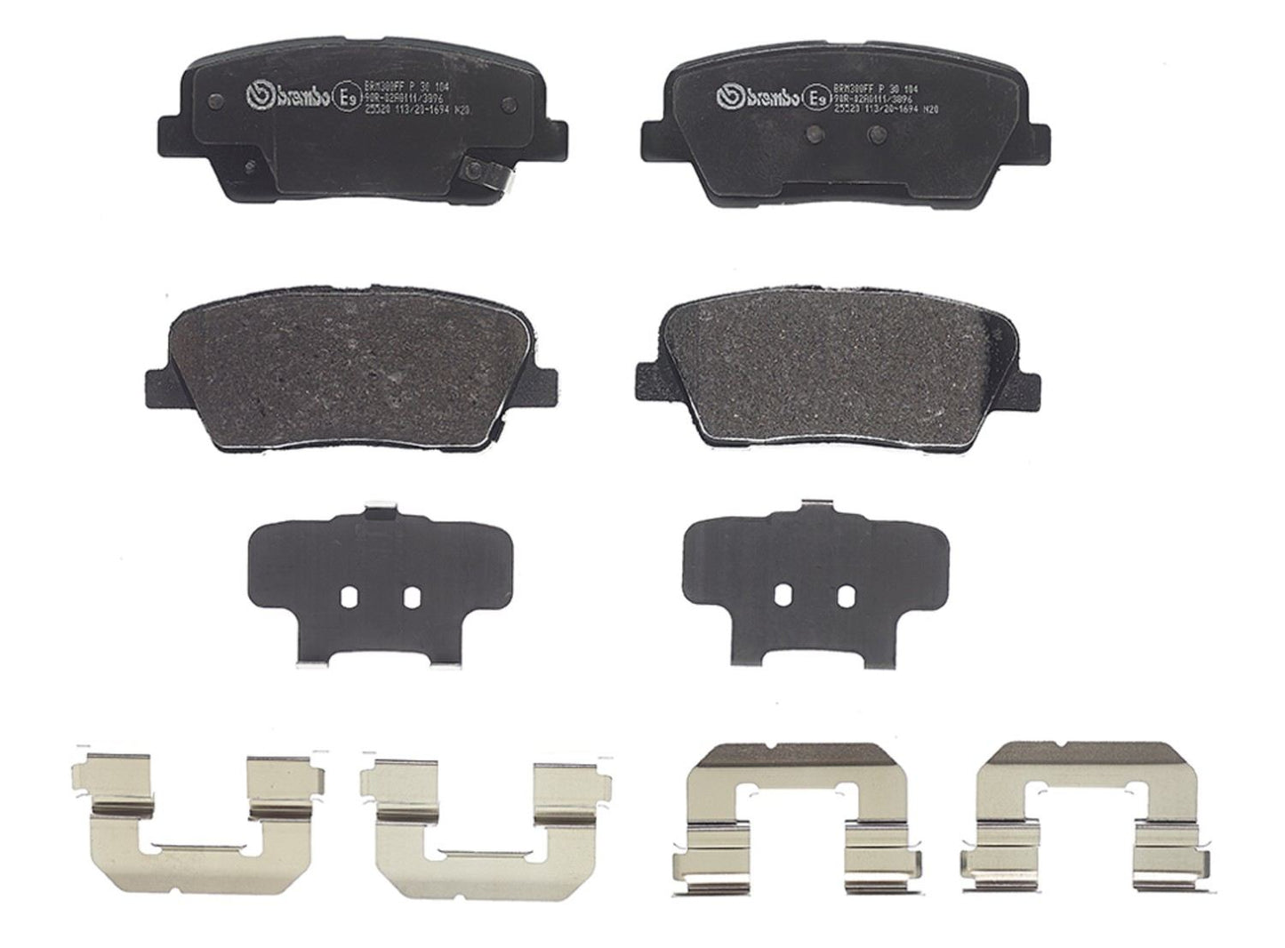 Brembo OE Brembo 19-21 Genesis G70/18-19 Kia Stinger Rear Premium Low-Met OE Equivalent Pad P30104
