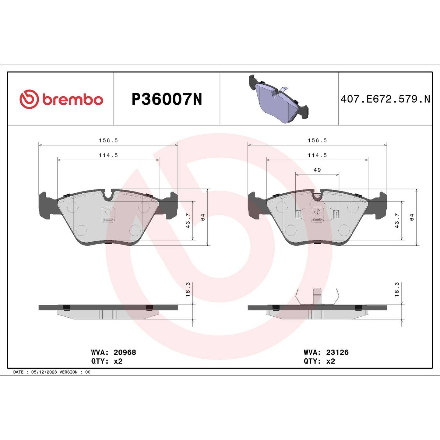 Brembo Disc Brake Pad