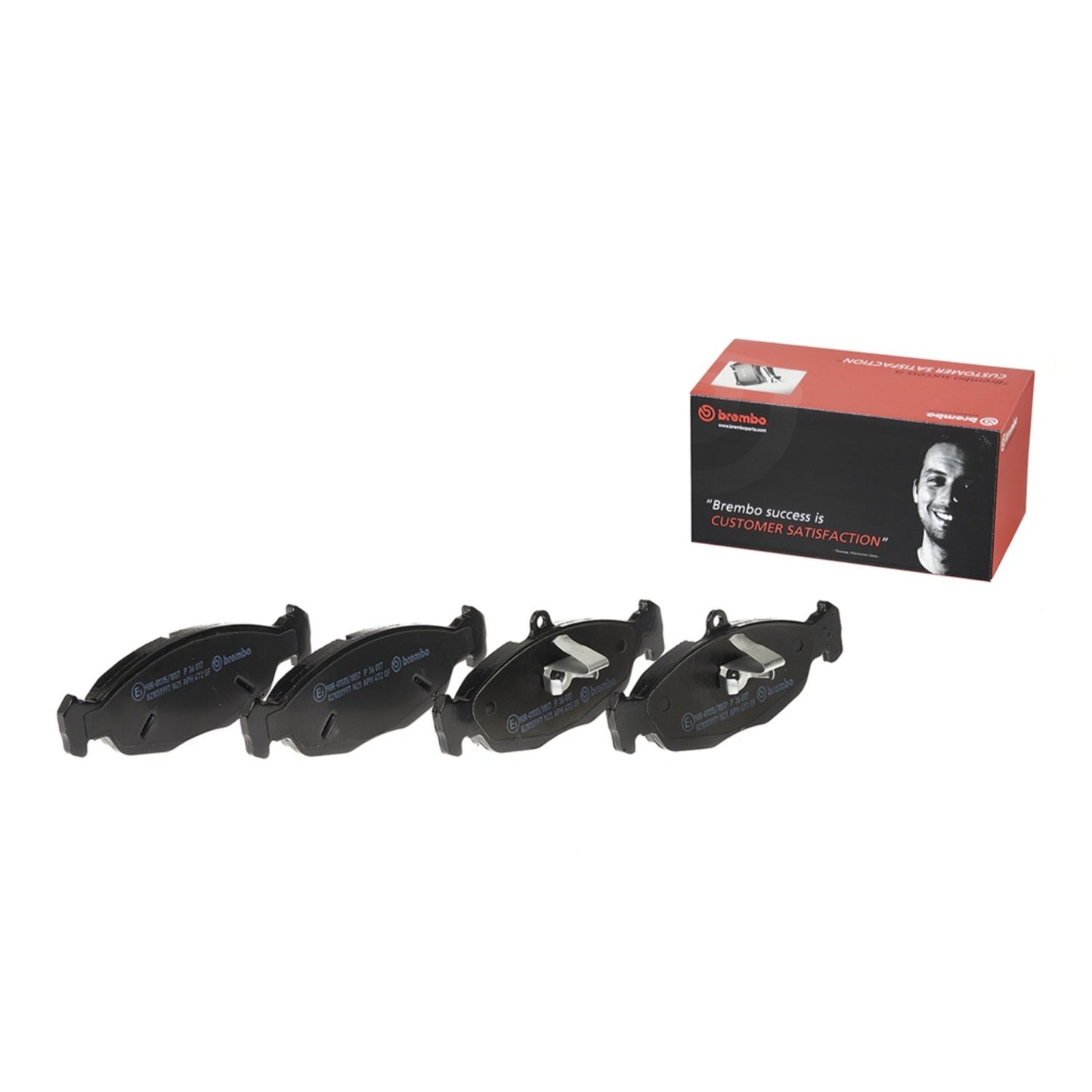 Brembo OE Brembo 98-03 Jaguar Vanden Plas/XJ8/XJR/97-06 XK8 Rear Premium Low-Met OE Equivalent Pad P36017