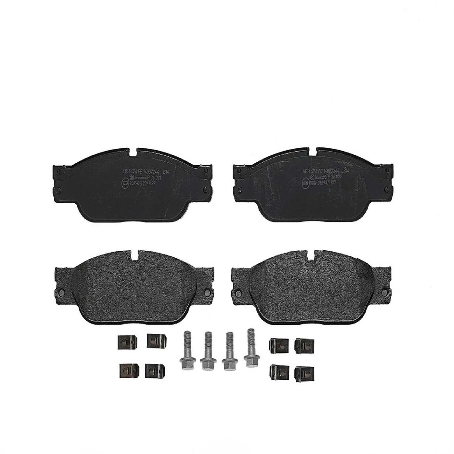 Brembo OE Brembo 03-05 Jaguar S-Type/04-05 Vanden Plas/XJ8 Front Premium Low-Met OE Equivalent Pad P36021
