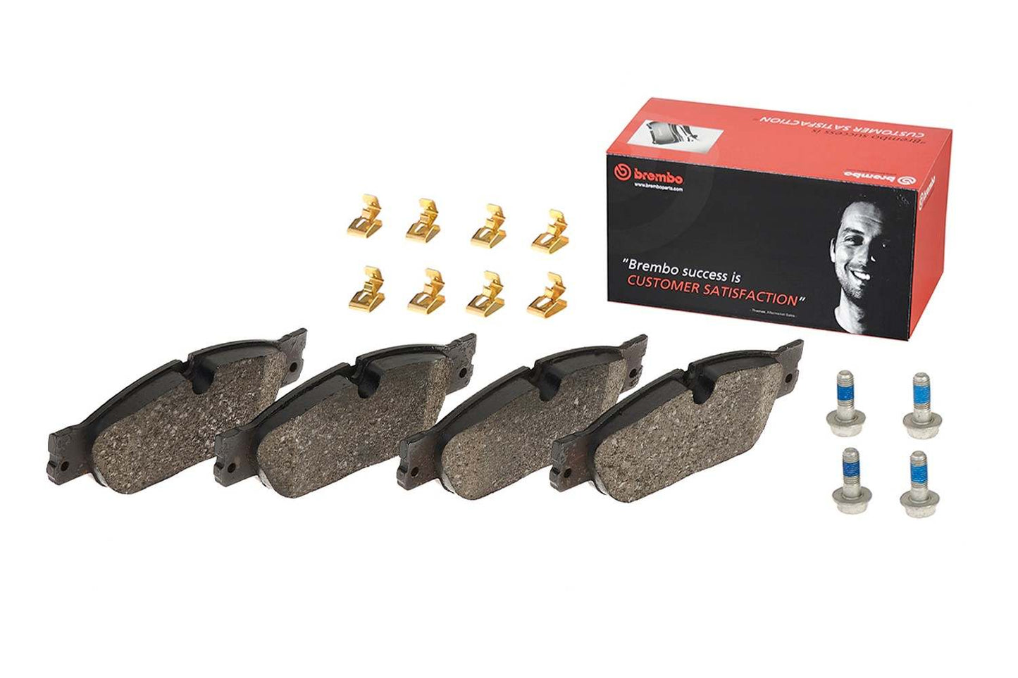 Brembo OE Brembo 03-05 Jaguar S-Type/04-05 Vanden Plas/XJ8 Front Premium Low-Met OE Equivalent Pad P36021