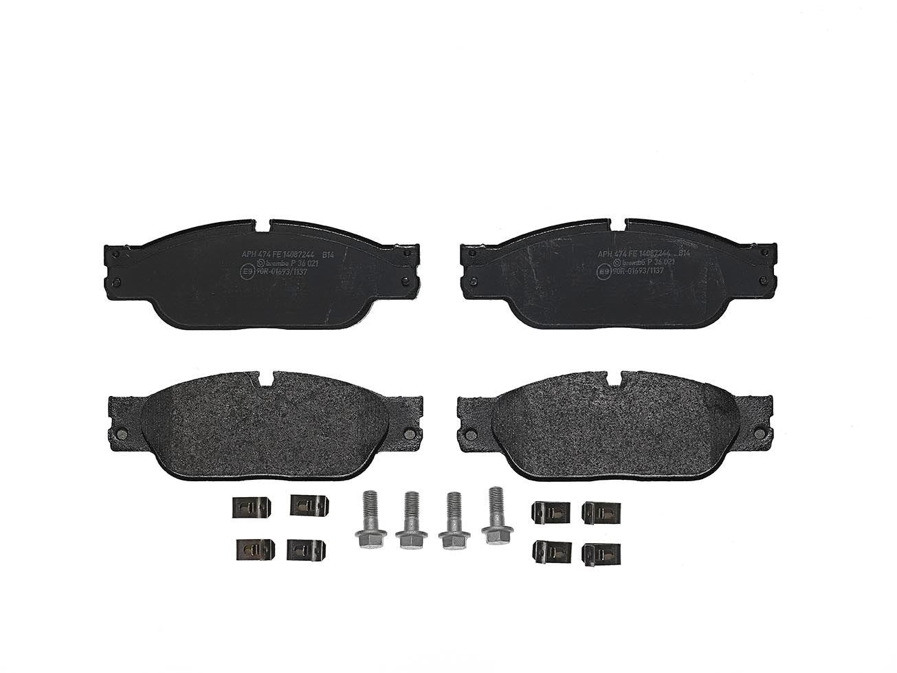 Brembo OE Brembo 03-05 Jaguar S-Type/04-05 Vanden Plas/XJ8 Front Premium Low-Met OE Equivalent Pad P36021