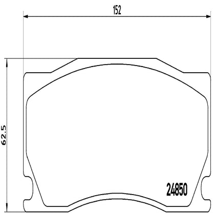 Brembo OE Brembo 08-09 Jaguar XKR Front Premium Low-Met OE Equivalent Pad P36023