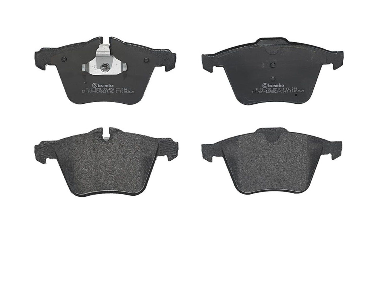 Brembo OE Brembo 14-21 Jaguar F-Type/10-15 XF/10-19 XJ Front Premium Low-Met OE Equivalent Pad P36028