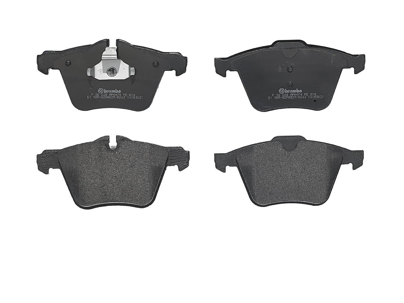 Brembo OE Brembo 14-21 Jaguar F-Type/10-15 XF/10-19 XJ Front Premium Low-Met OE Equivalent Pad P36028