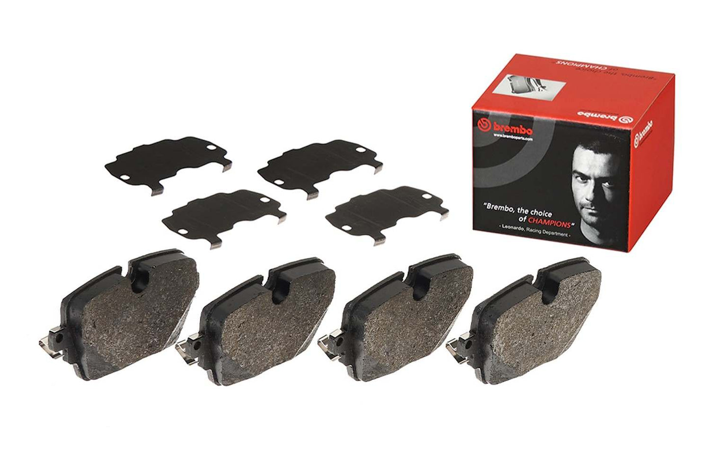 Brembo OE Brembo 14-21 Jaguar F-Type/16-19 XJ/16-17 XJR/2018 XJR575 Rear Premium Low-Met OE Equivalent Pad P36033