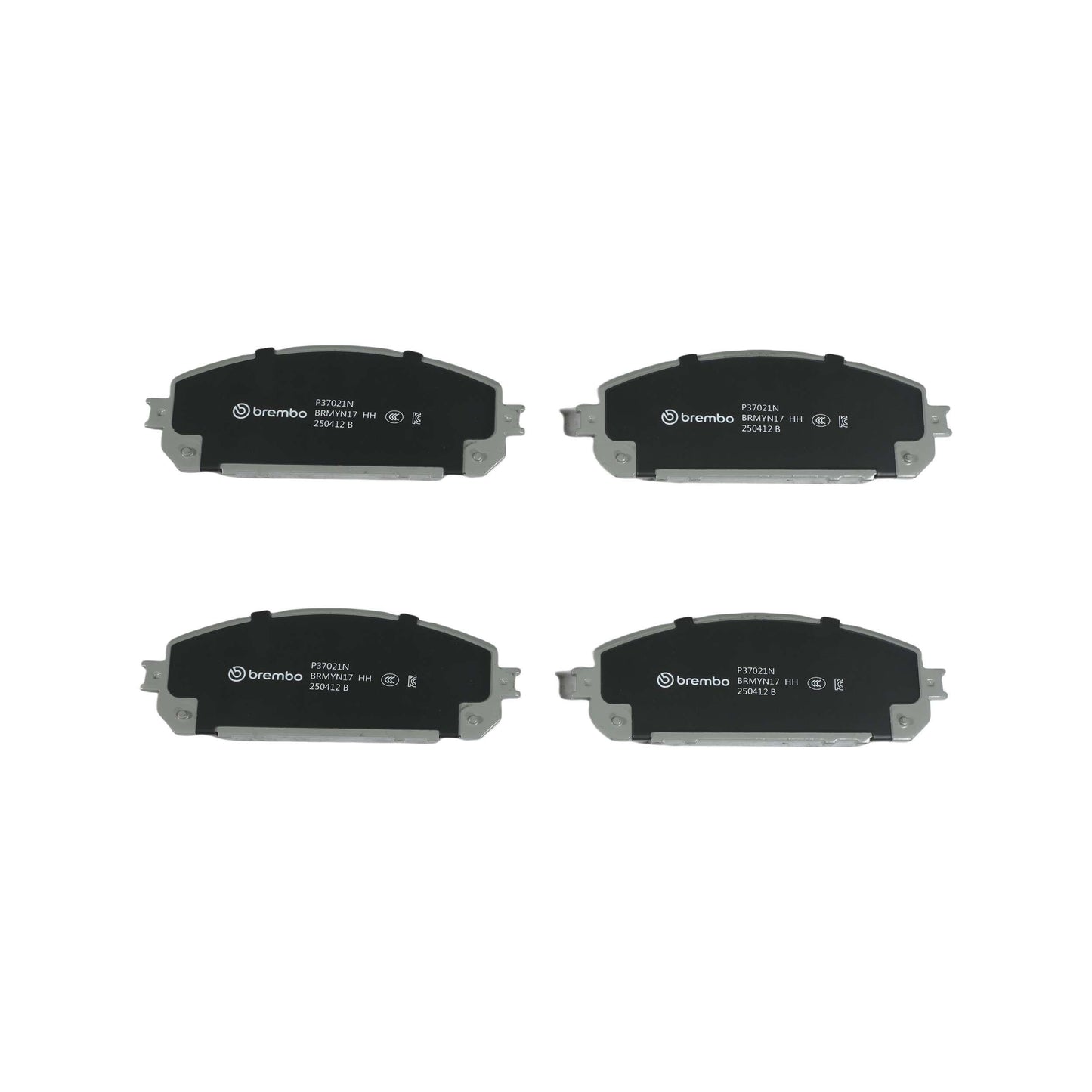 Brembo OE Brembo 14-20 Jeep Cherokee Front Premium NAO Ceramic OE Equivalent Pad P37021N