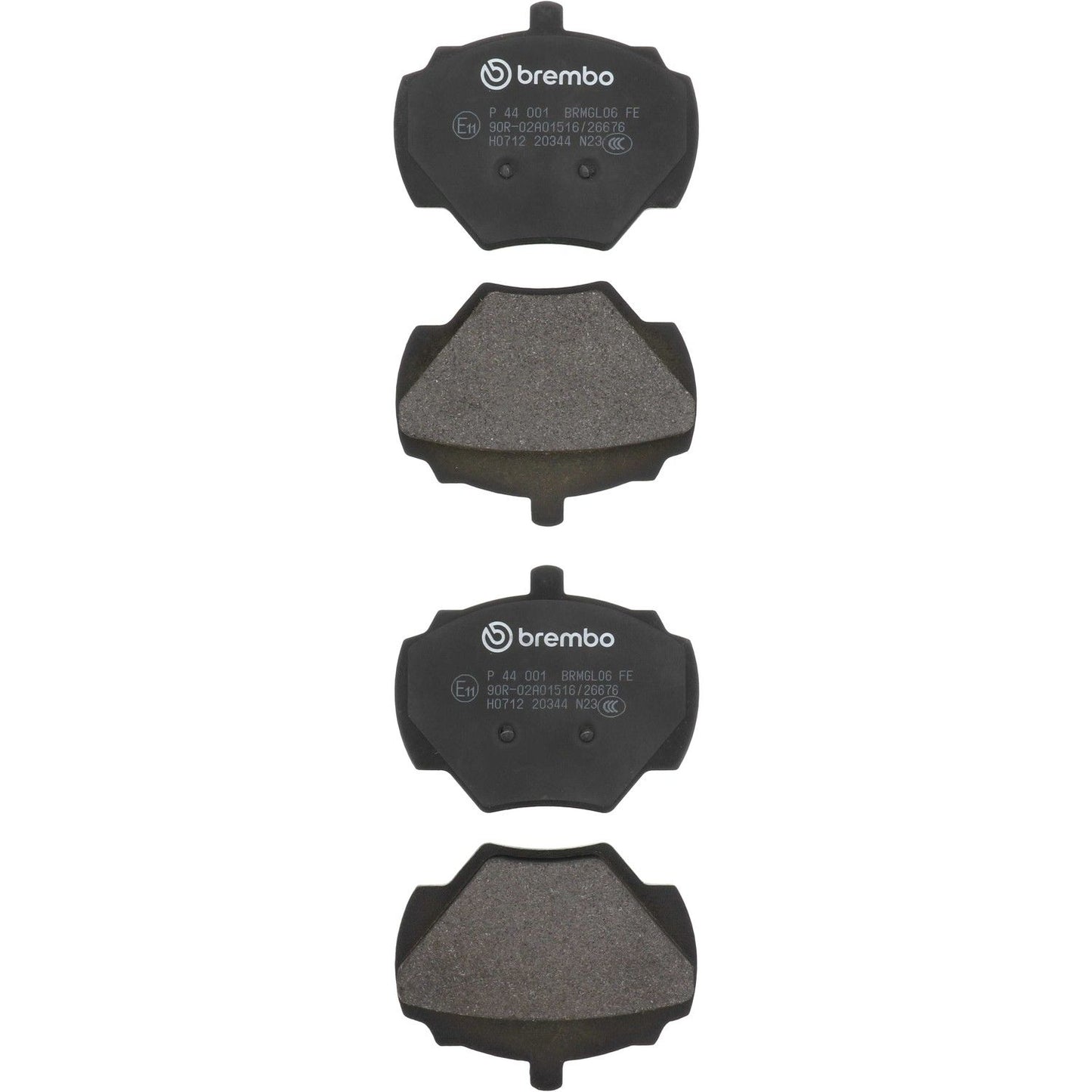 Brembo OE Brembo 94-95 Land Rover Defender 90/94-99 Discovery Rear Premium Low-Met OE Equivalent Pad P44001
