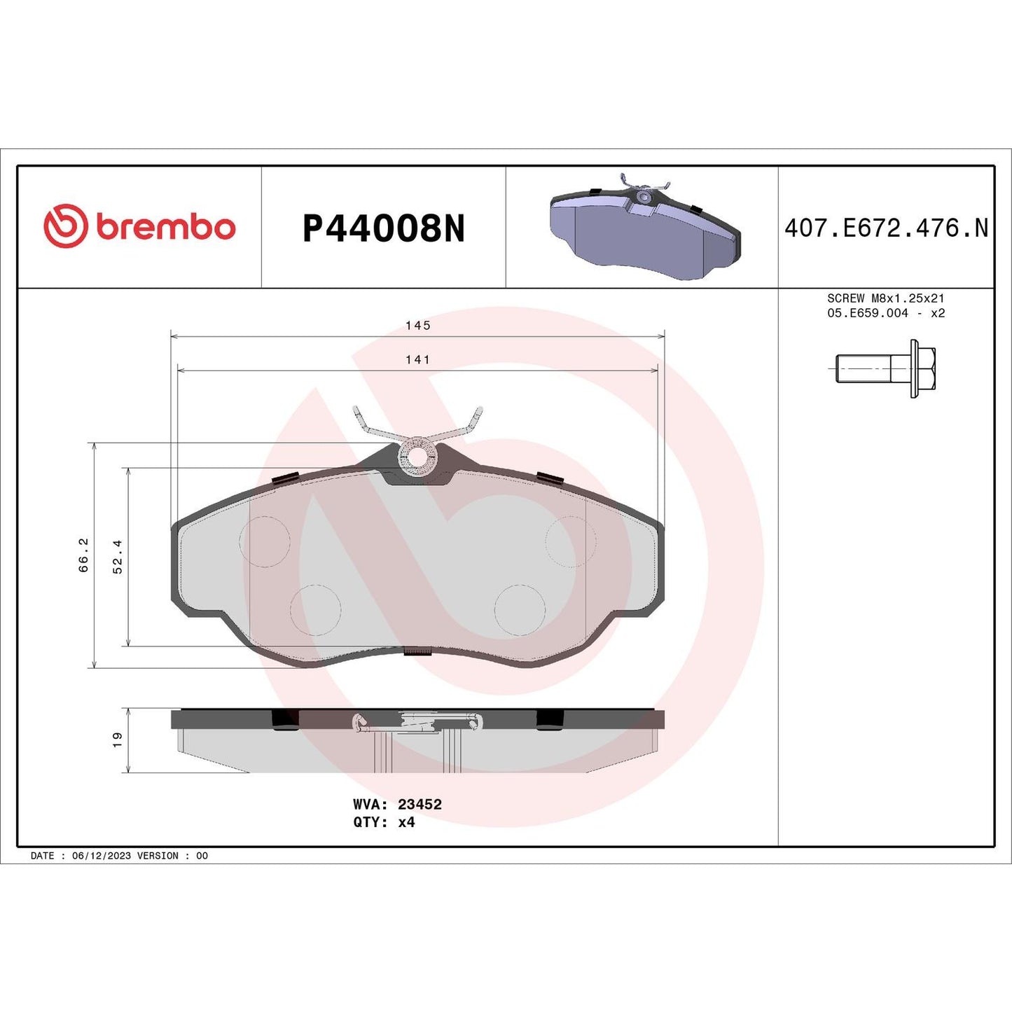 Brembo Disc Brake Pad