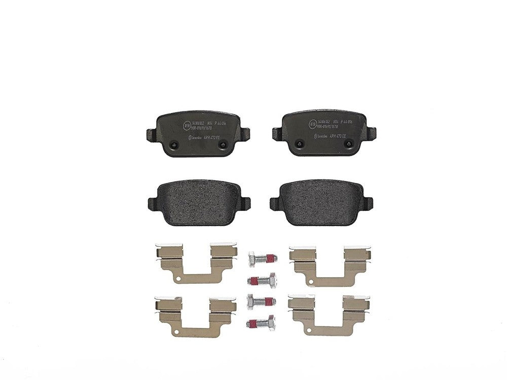Brembo OE Brembo 08-12 Land Rover LR2/07-08 Volvo S80 Rear Premium Low-Met OE Equivalent Pad P44016