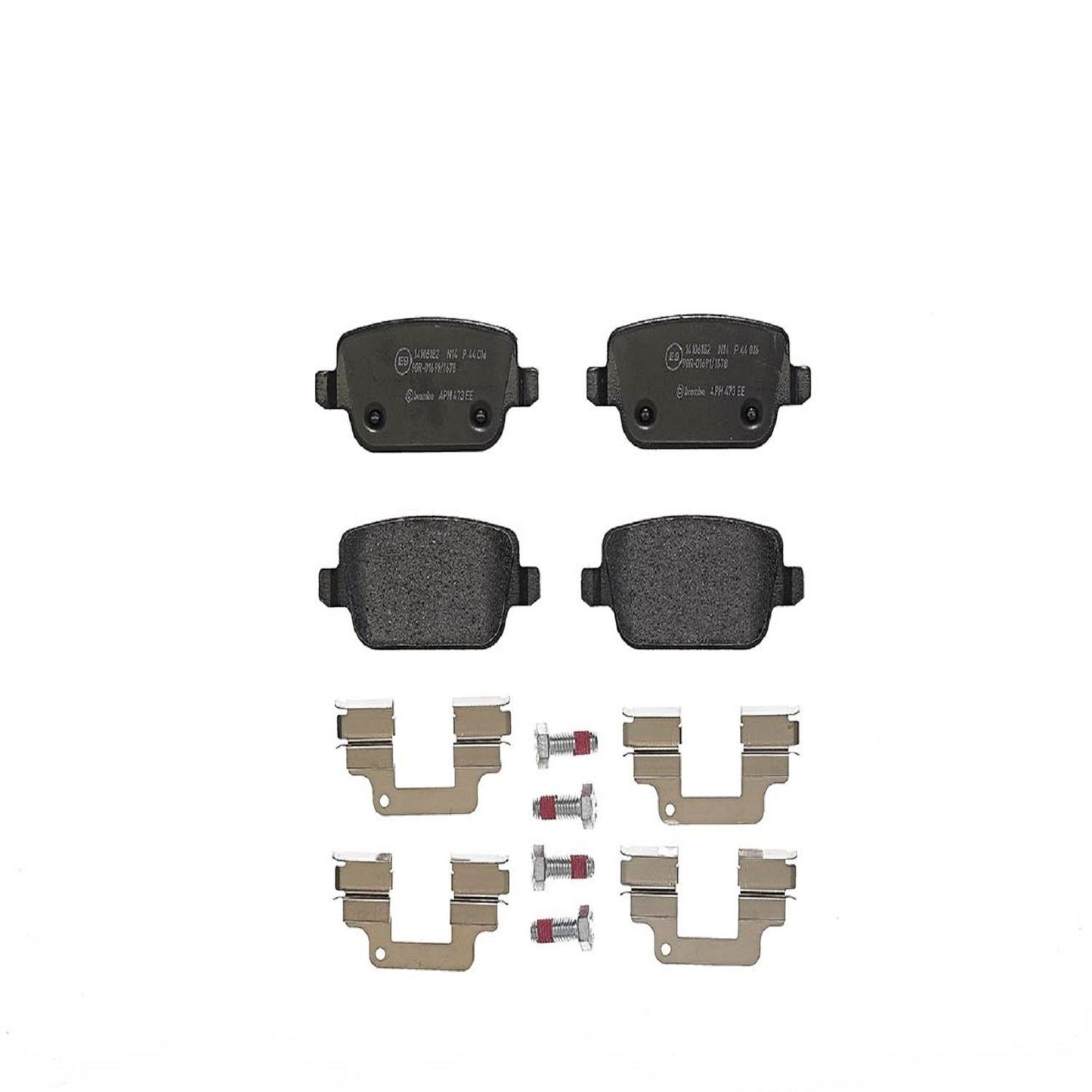 Brembo OE Brembo 08-12 Land Rover LR2/07-08 Volvo S80 Rear Premium Low-Met OE Equivalent Pad P44016